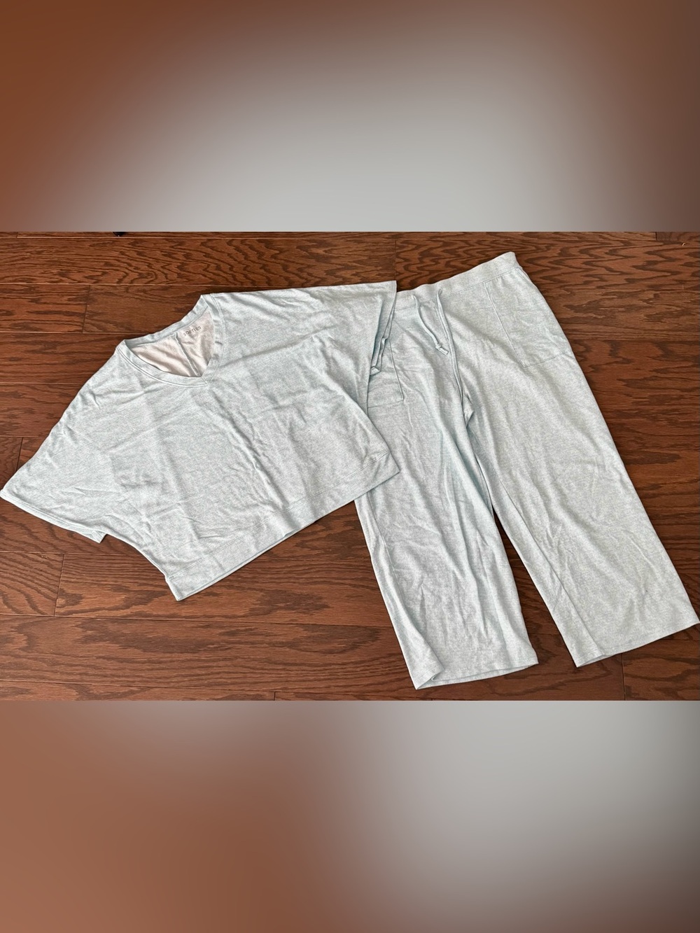 Softies Pajama Set in Heathered Light Blue